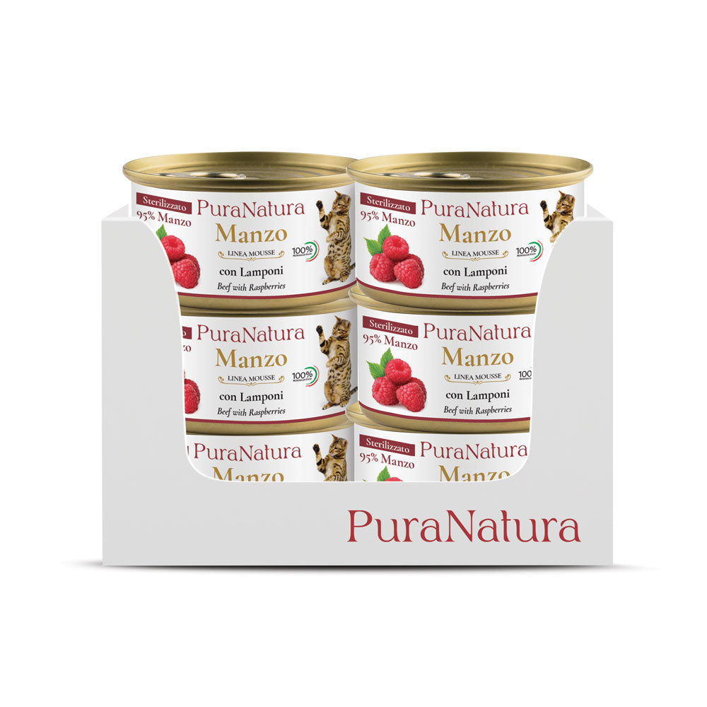 MOUSSE STERILIZZATO MANZO E LAMPONI