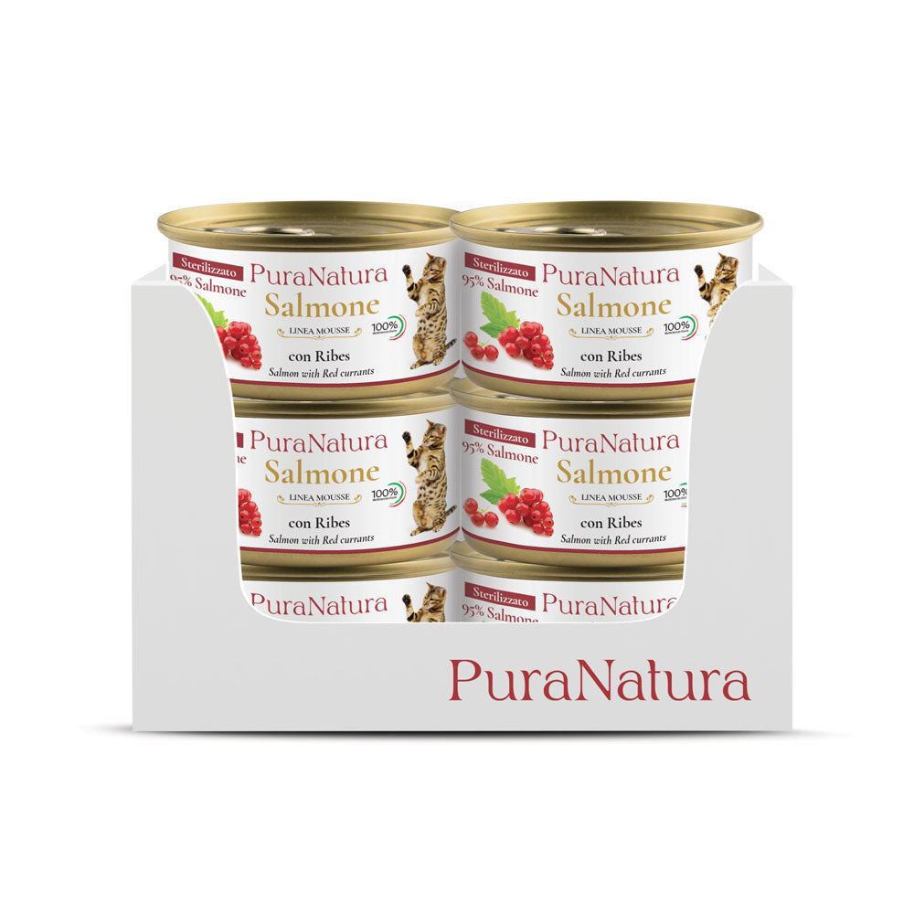 STERILIZED SALMON WITH CURRANT MOUSSE - Multipack 24x85g