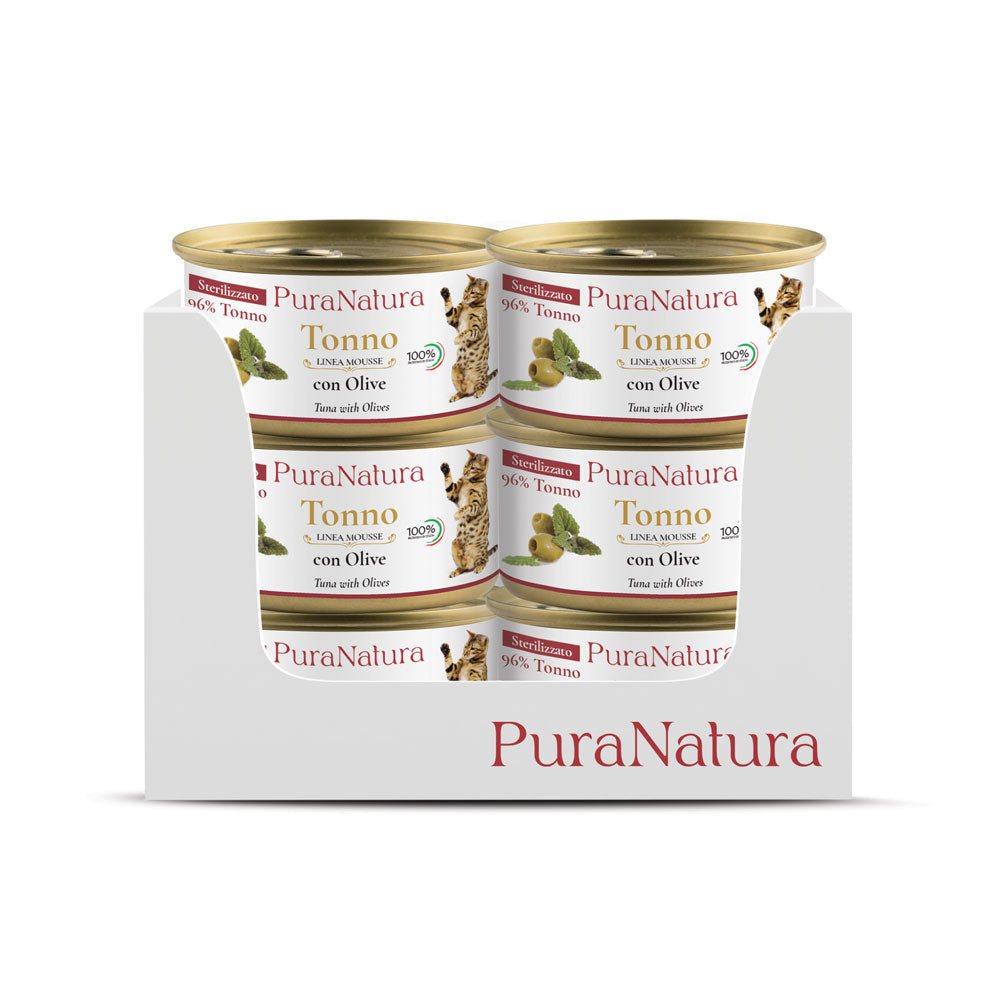 STERILIZED TUNA MOUSSE WITH OLIVES - Multipack 24x85g