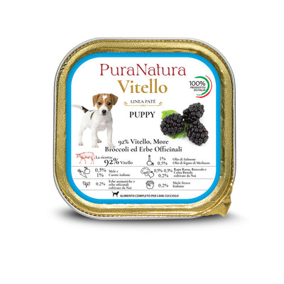 PATÉ PUPPY VEAL AND BLACKBERRIES - Multipack